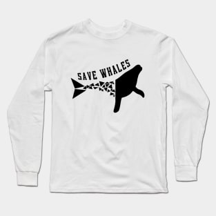 SAVE WHALES Long Sleeve T-Shirt